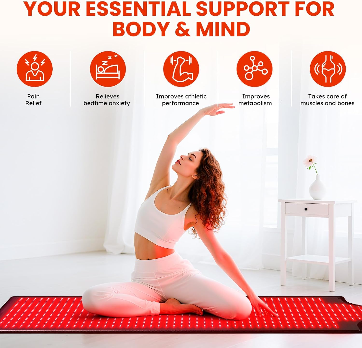 Quasar MD red light therapy full body mat