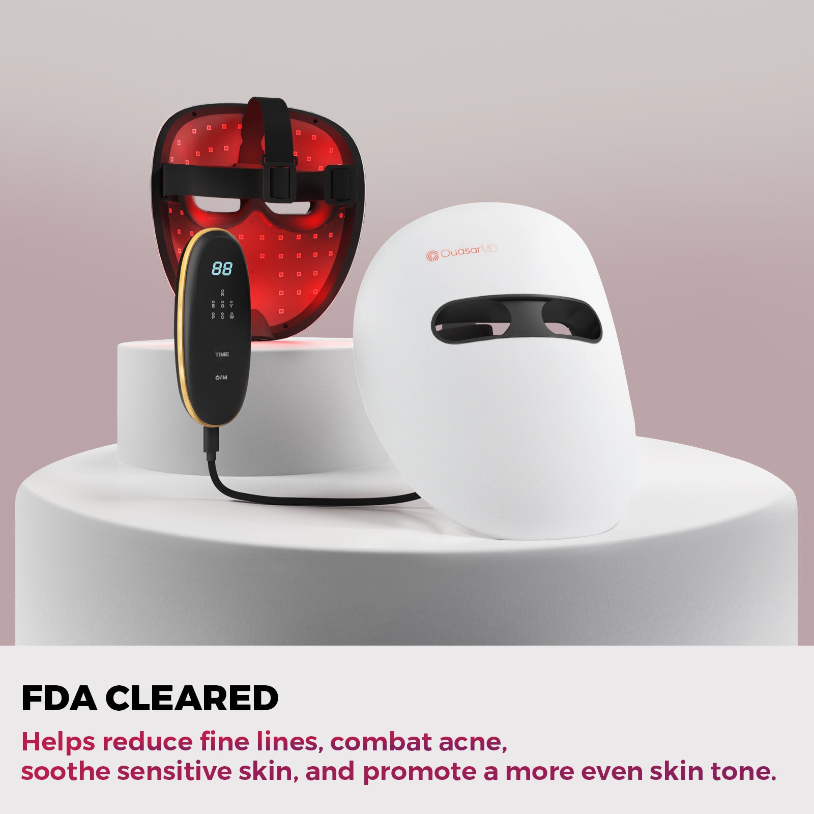 メイク道具・化粧小物 quasar Quasar MD LED 3D Face Mask | Anti-Ageing