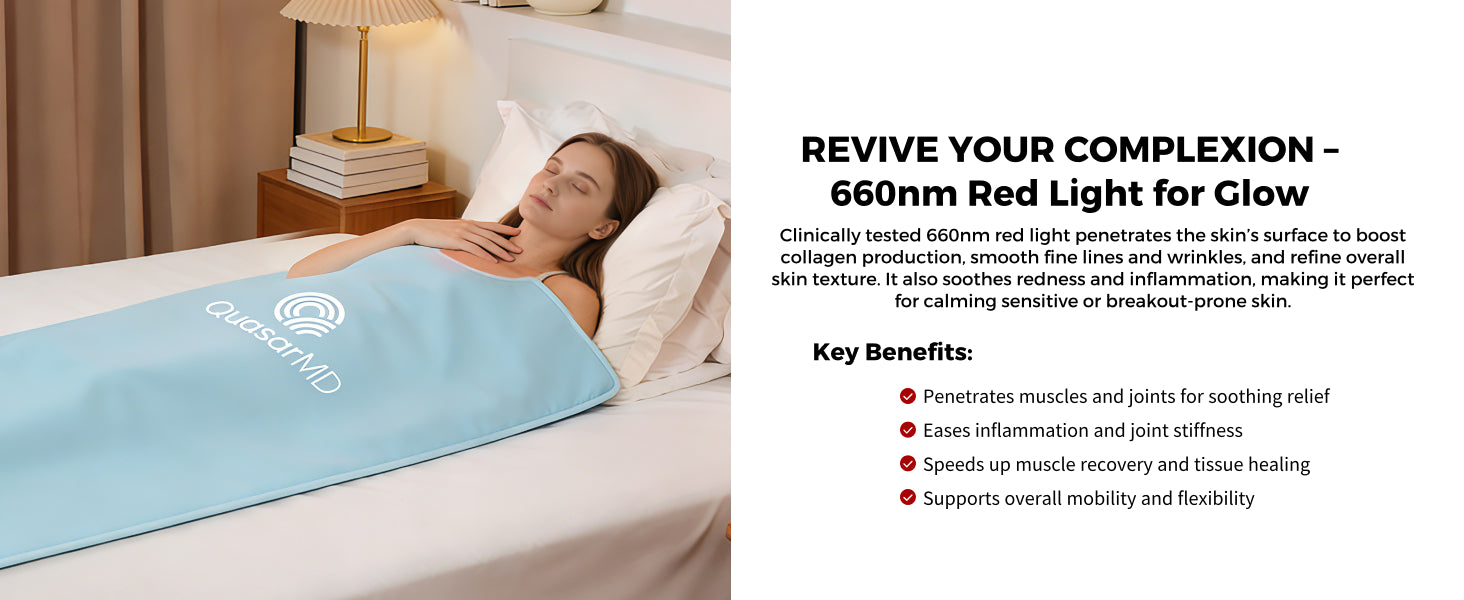 QuasarMD MintWave Full-Body Red + NIR Light Therapy Mat Limited