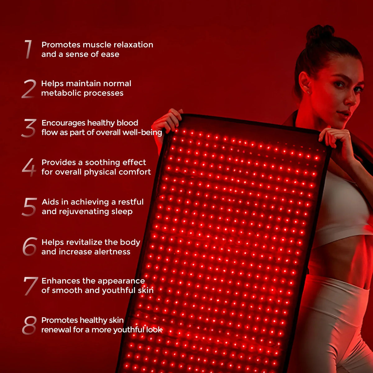 QuasarMD Infrared Mat | Red Light Therapy | Full body facial at home